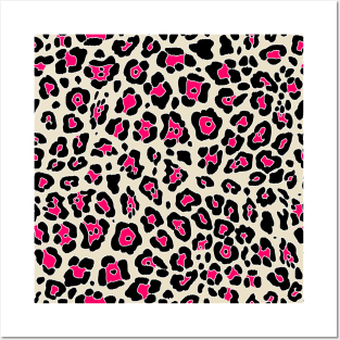 Colorful leopard texture Posters and Art